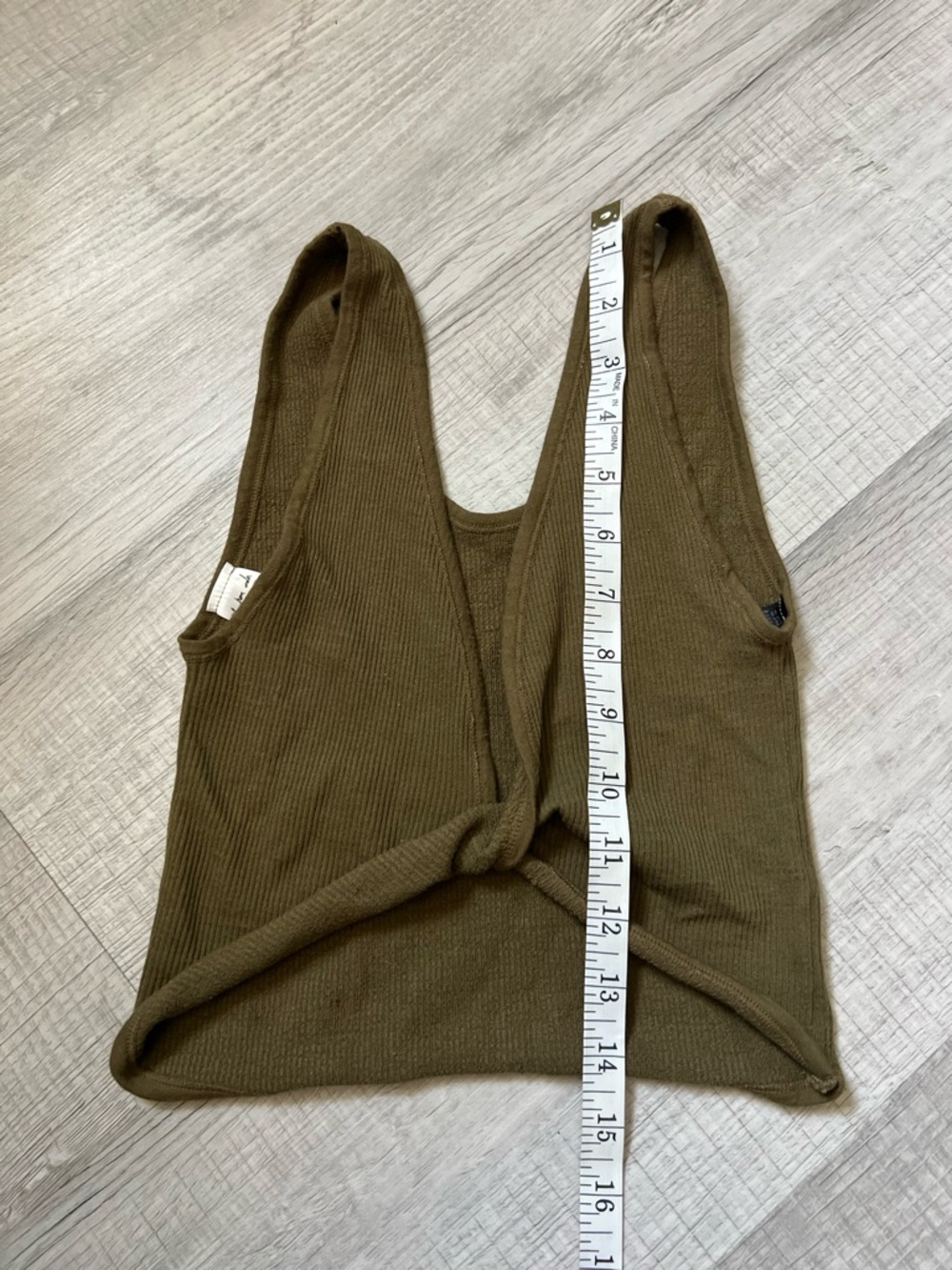 UO Out From Under Wrap It Up Seamless Reversible Bra Top Ribbed Army Green XS/S - Picture 12 of 13